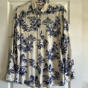 Topshop Ladies long sleeve Blouse size 8 used